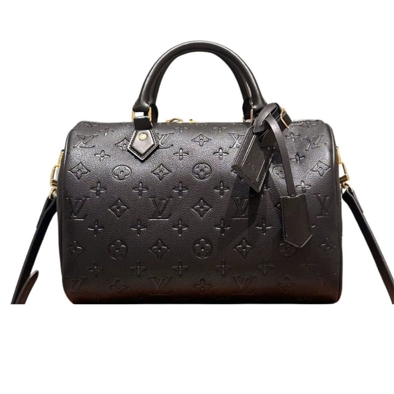 L0vis Vvtt0n Speedy Soft Bag Monogram Black 30Cm
