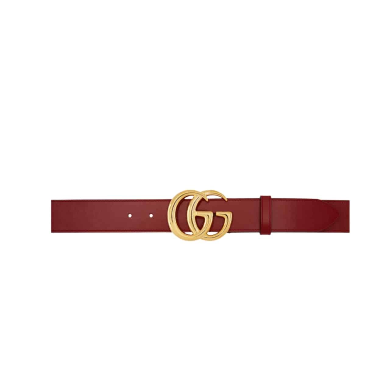 Gvc*1 Gg Marmont Thin Belt Brown 409417 Caaai 2535