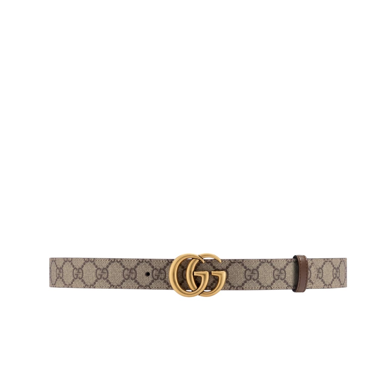 Gvc*1 Gg Marmont Reversible Belt Brown Leather 659416 92Tic 8358