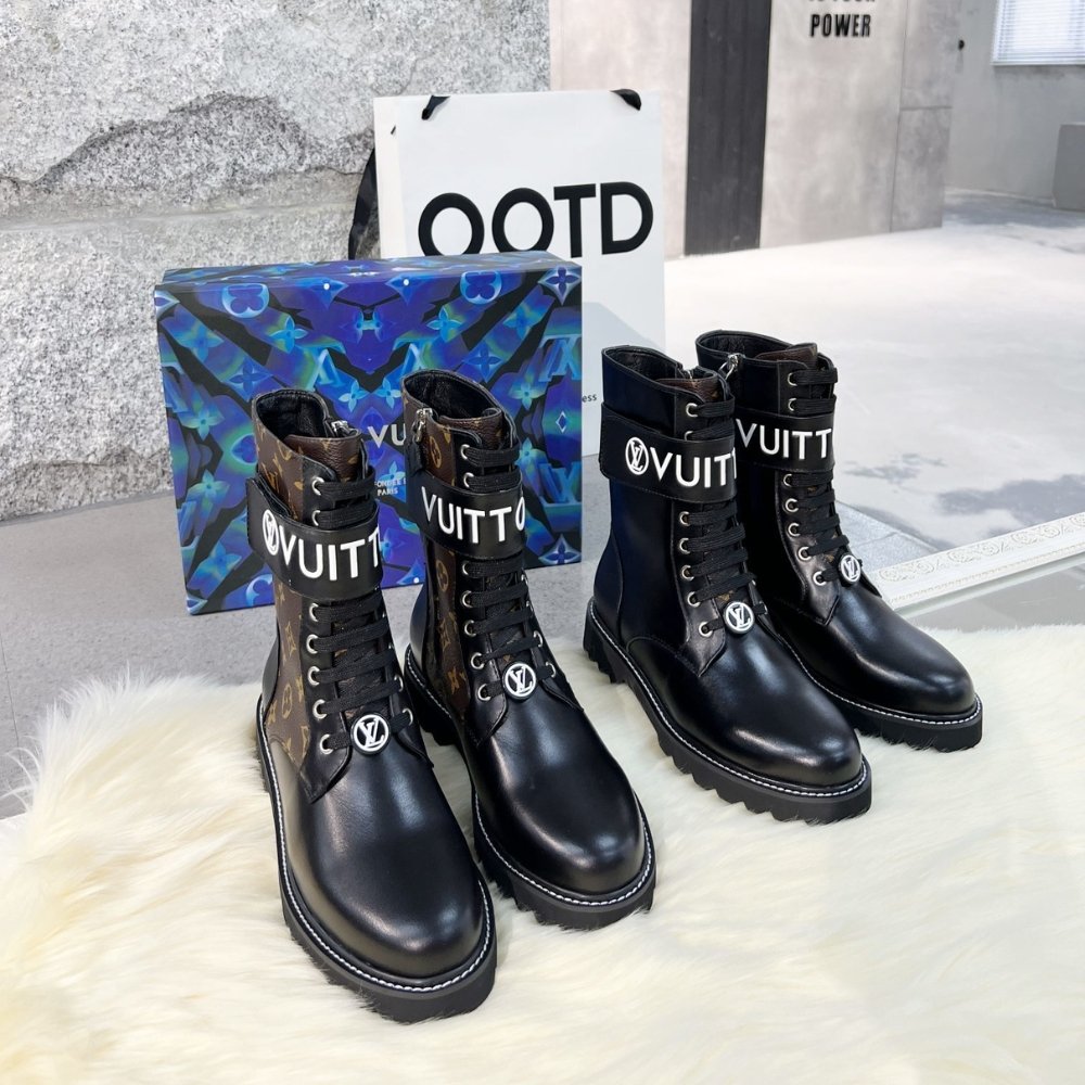 L0vis Vvtt0n Territory Flat Ranger Boots Black 1A9Hae