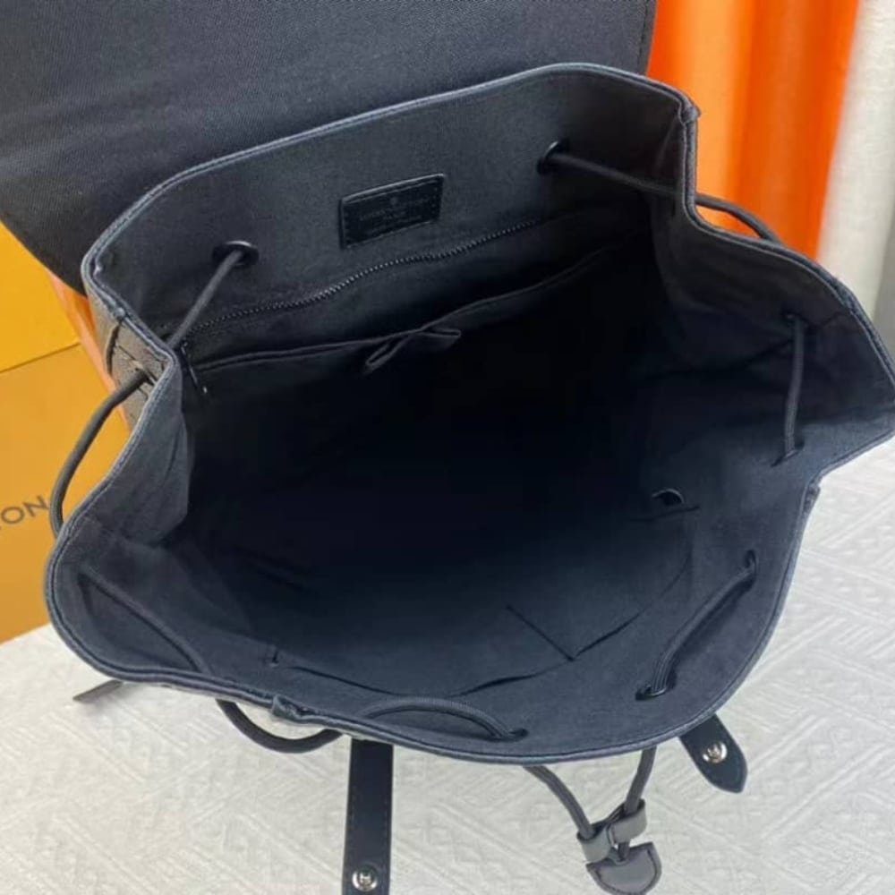 L0vis Vvtt0n Christopher Mm Backpack Monogram Taurillon Leather Black 45Cm M55699
