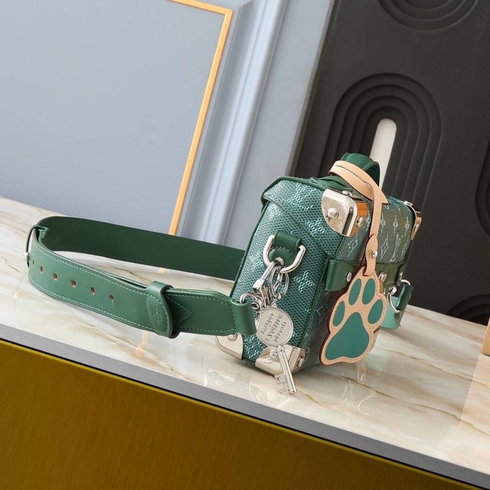 L0vis Vvtt0n Soul Trunk Bag Green 19Cm M12686