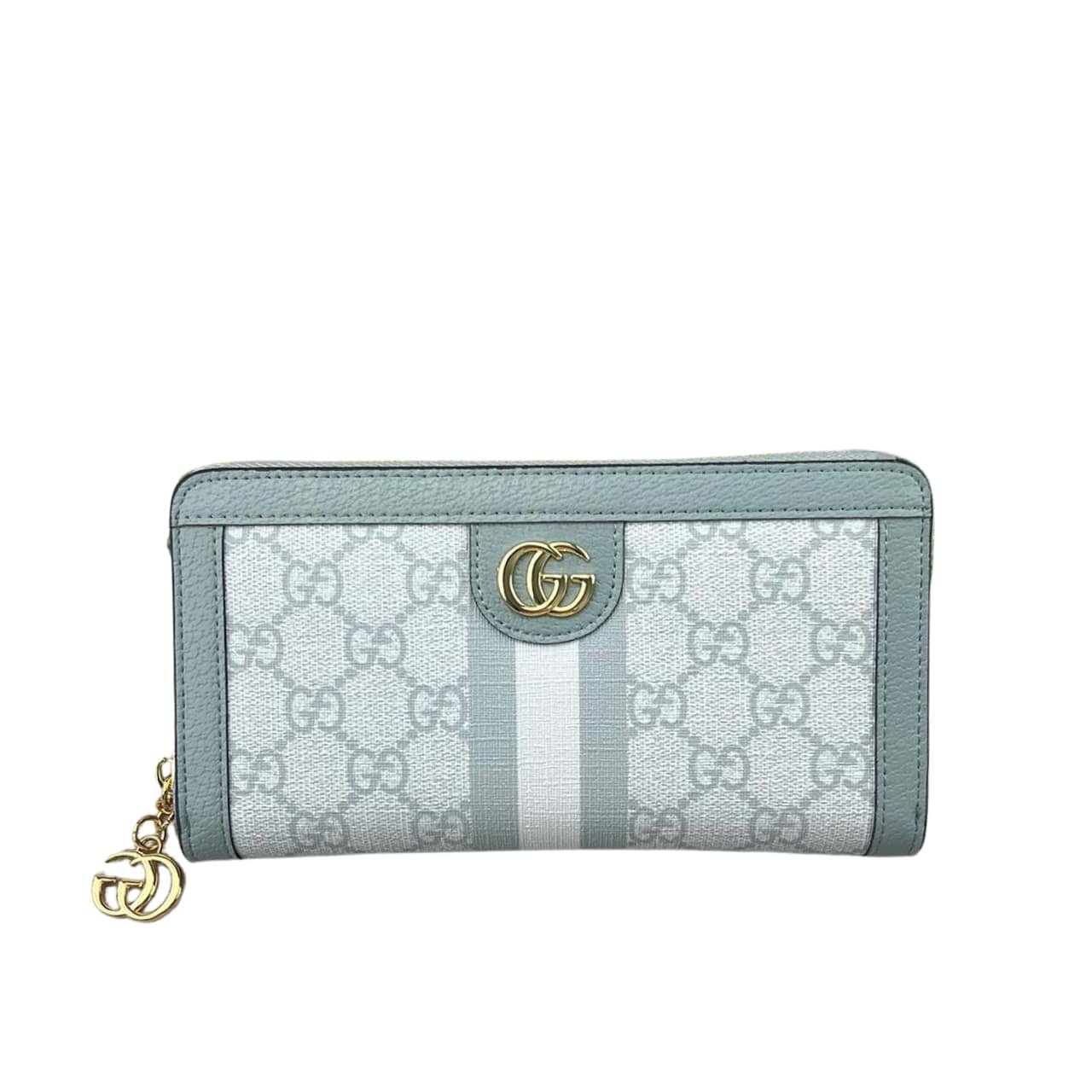 Gvc*1 Ophidia Gg Zip Around Wallet Blue 19Cm