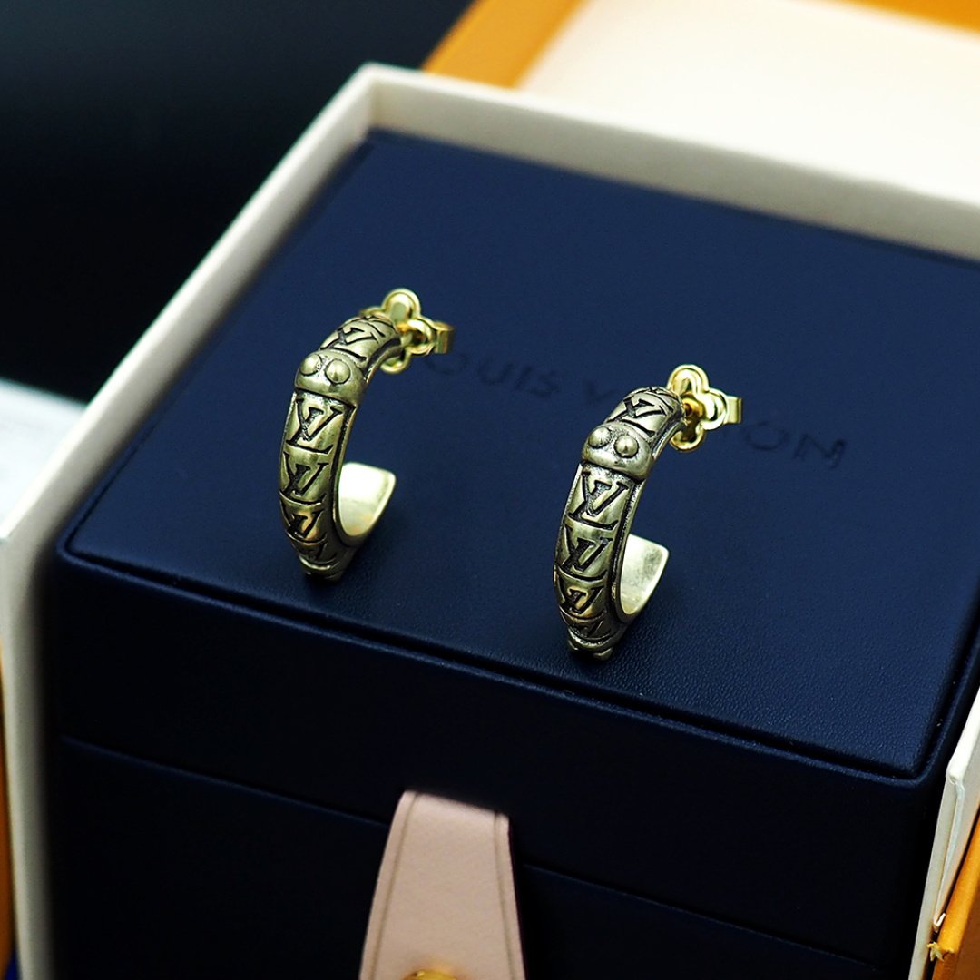 L0vis Vvtt0n Lv Lozine Hoop Earrings Gold