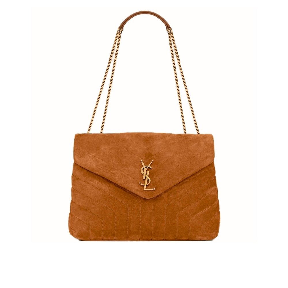 Sa1nt Lau*nt Loulou Medium In Suede Cinnamon Brown 31Cm 5749461U8C77761