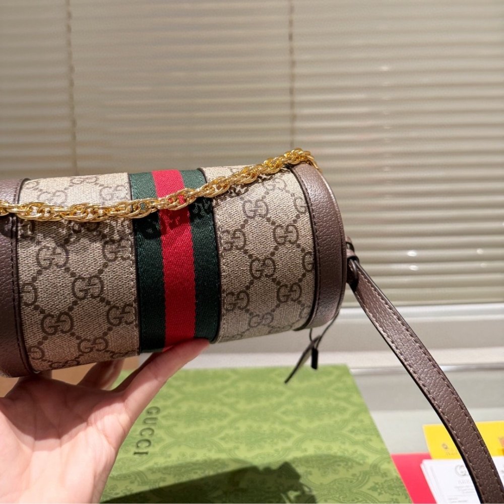 Gvc*1 Ophidia Gg Svp*me Shoulder Bag Beige And Ebony 19Cm 795208 96Iwg 8745