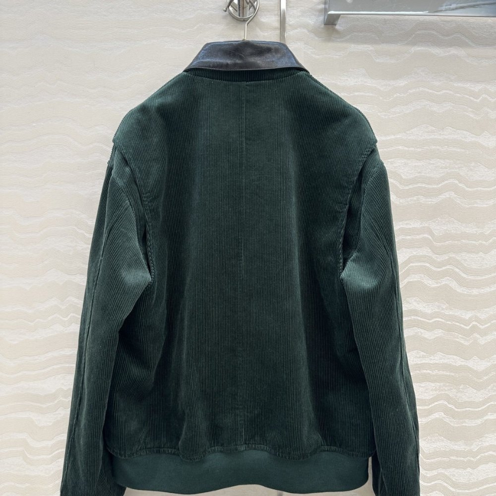 M1um1u Padded Corduroy Blouson Billiard Green Ml1326 1795 F0L76 S Ooo