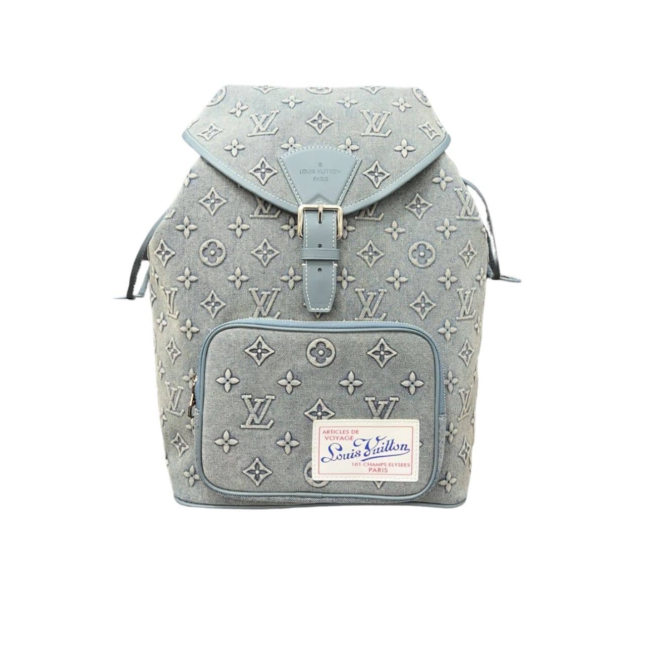 L0vis Vvtt0n Montsouris Rucksack Monogram Wash Blue 32Cm