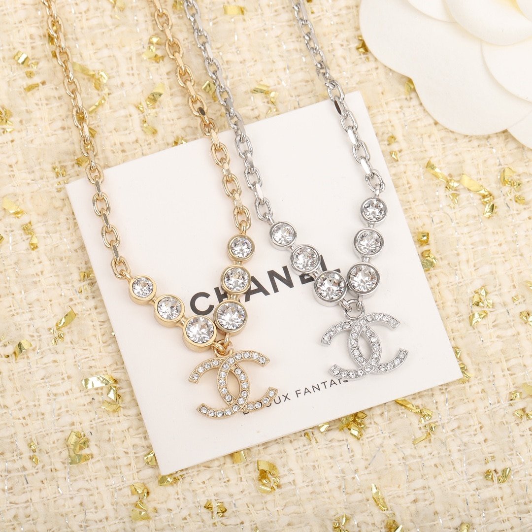 Ch**el Cc Gold Metal Necklace Ab7026 B06561 Nf088