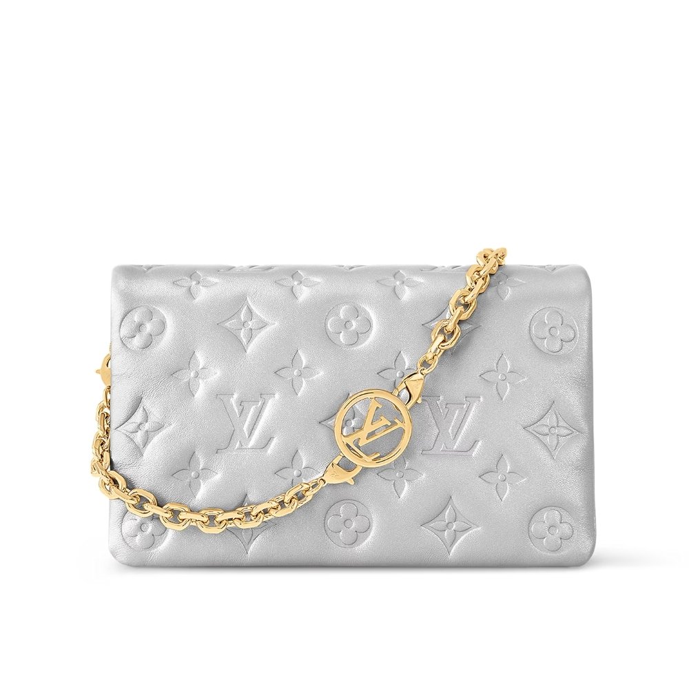 L0vis Vvtt0n Pochette Coussin Bag Silver 20Cm M82017