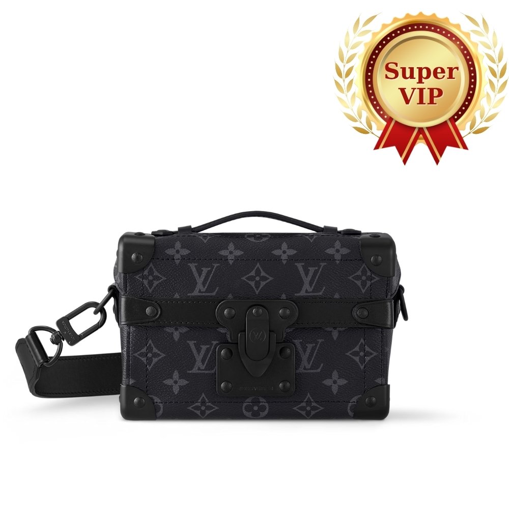 [S*per Vip 1:1] L0vis Vvtt0n Soul Trunk Bag Monogram Black 19Cm M11743