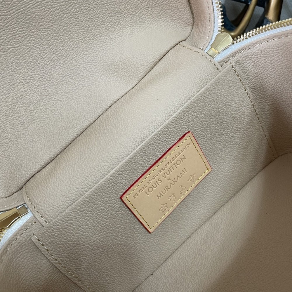 [S*per Vip 1:1] L0vis Vvtt0n X Takashi Murakami Nice Mini Multicolored White 24Cm M28340