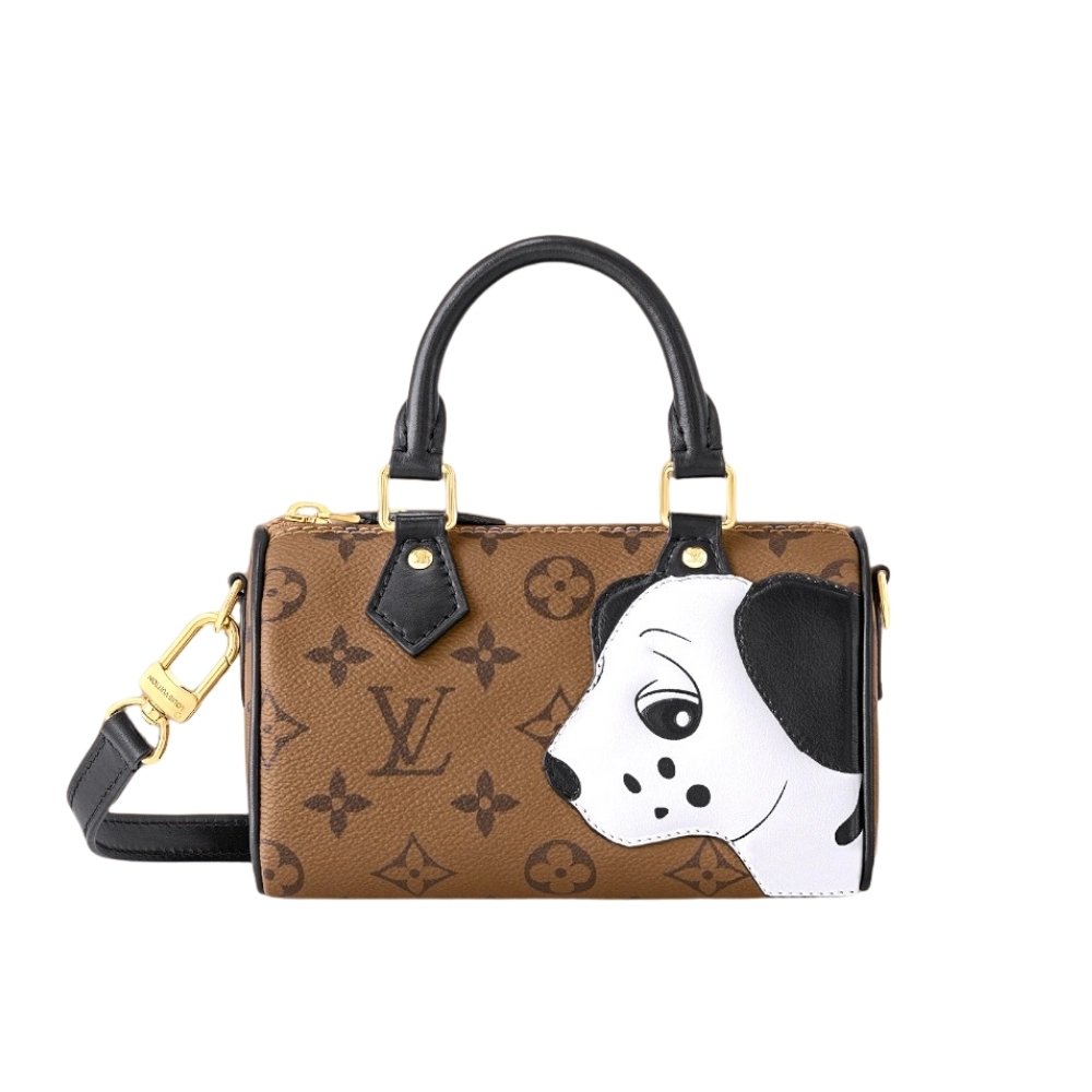 L0vis Vvtt0n Nano Speedy Monogram Reverse Coated Canvas 16Cm M83688