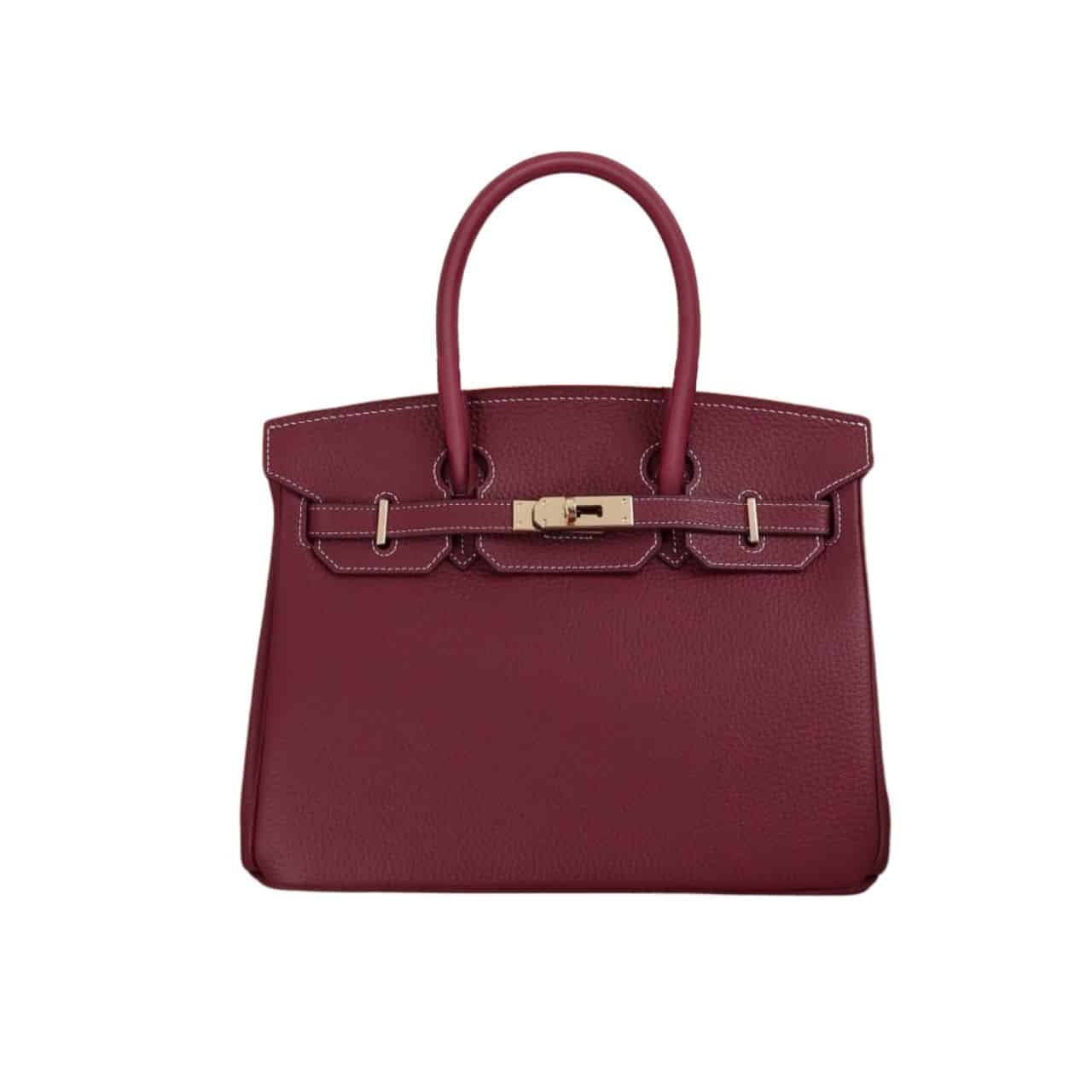 H**me5 Birkin B25 Togo Grenat Ghw Rouge Grenat 25Cm