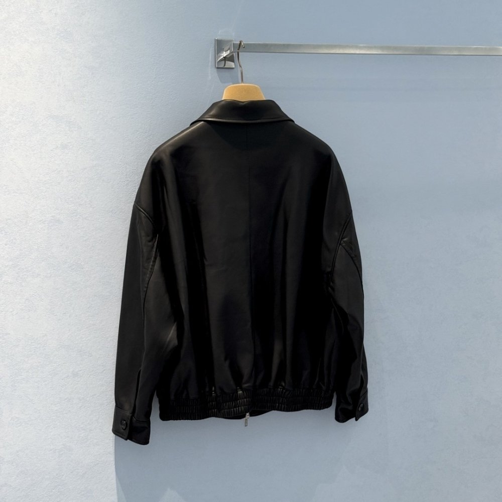 M1um1u Plongé Nappa Leather Jacket Black Mpv947 17Nh F0002 S Ooo