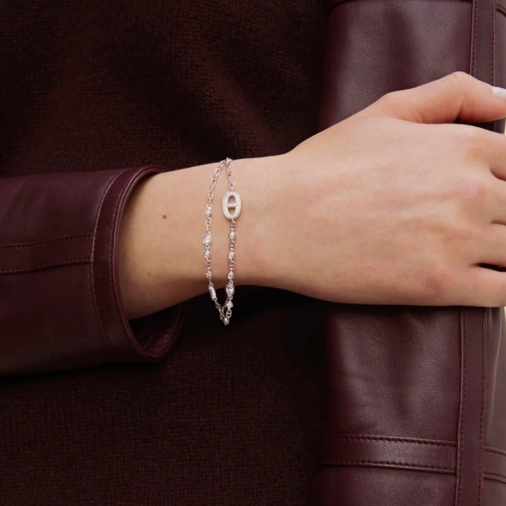 H**me5 Crystals Bracelet Silver