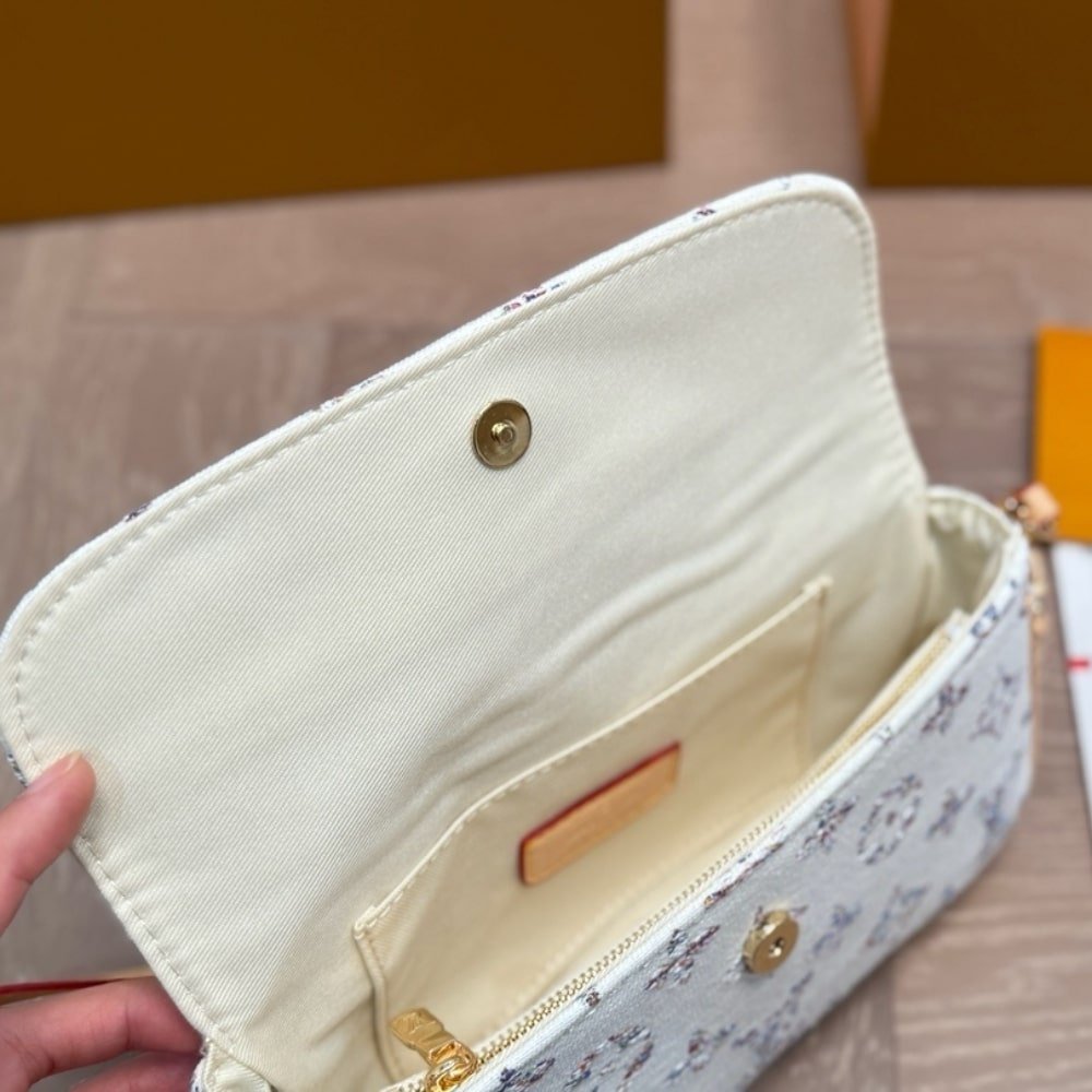 L0vis Vvtt0n Wallet On Chain Ivy Multicolor Beige 23Cm M83499