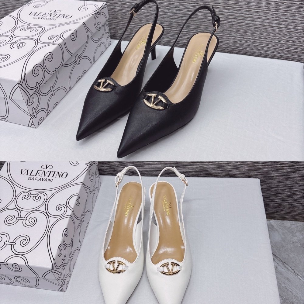 Va1e*ntin0 The Bold Edition Vlogo Slingback Pump 60Mm In Ivory