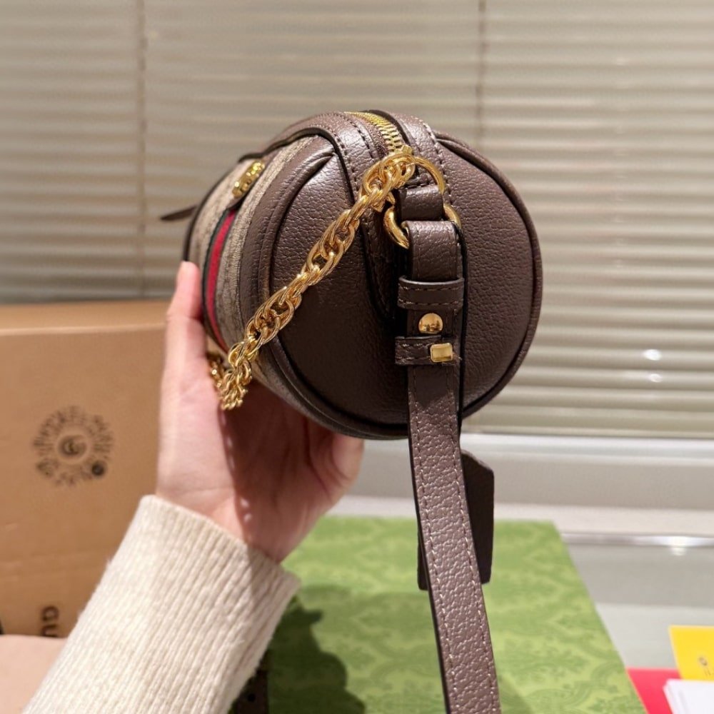 Gvc*1 Ophidia Gg Svp*me Shoulder Bag Beige And Ebony 19Cm 795208 96Iwg 8745