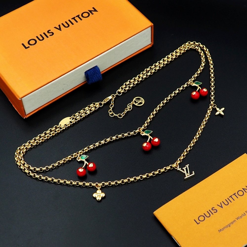 L0vis Vvtt0n X Murakami Cerise Necklace Gold M02804