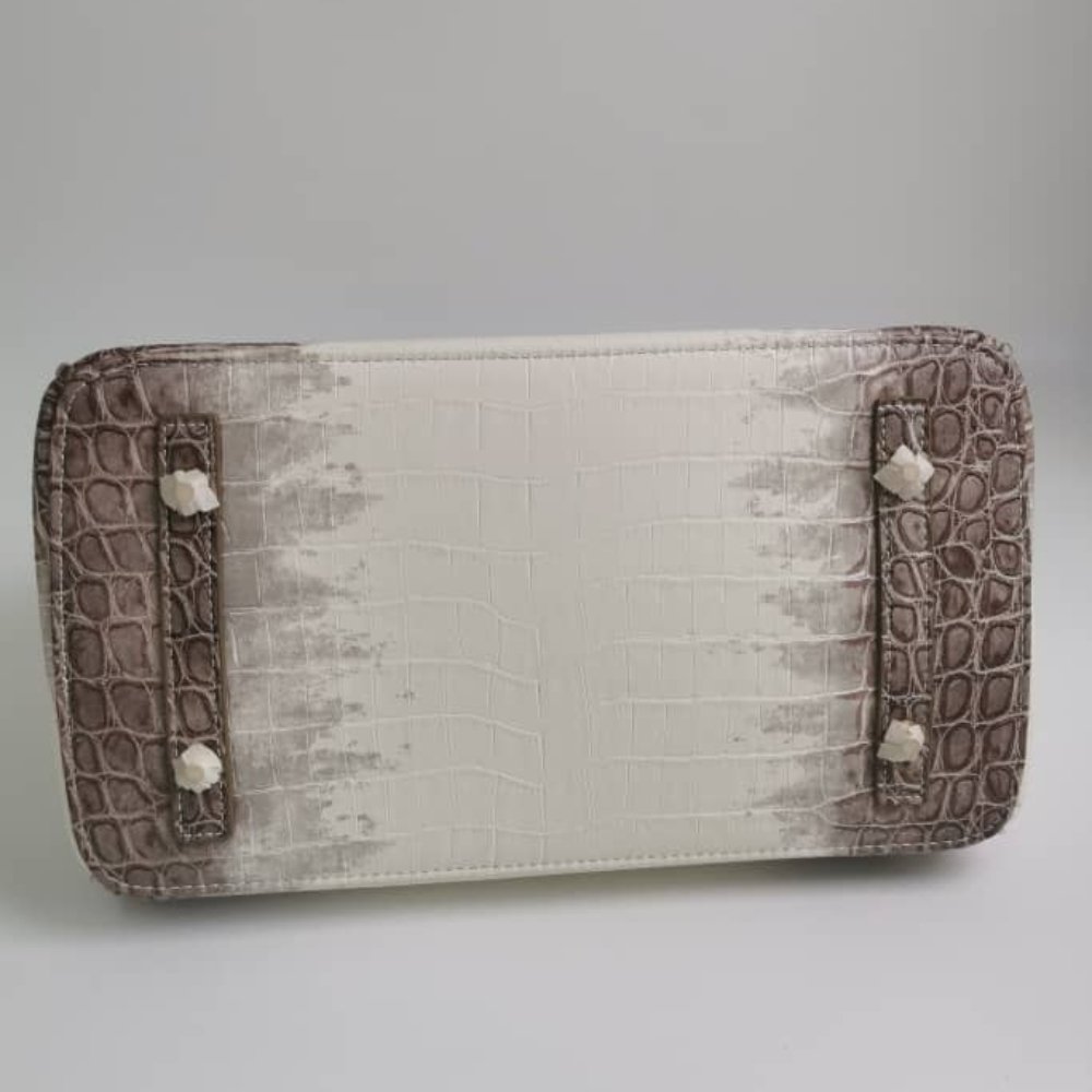 H**me5 Birkin 30 Niloticus Himalaya Blanc Finish Gold Kelly 30Cm