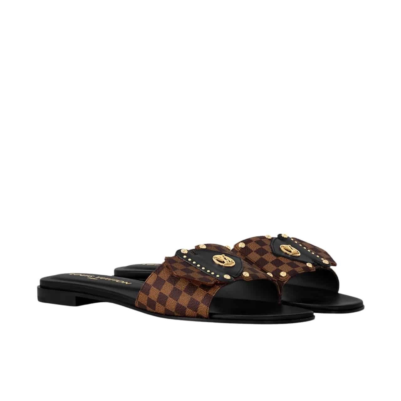 L0vis Vvtt0n Lv Frame Flat Mule Cacao Brown 1Ahlr3