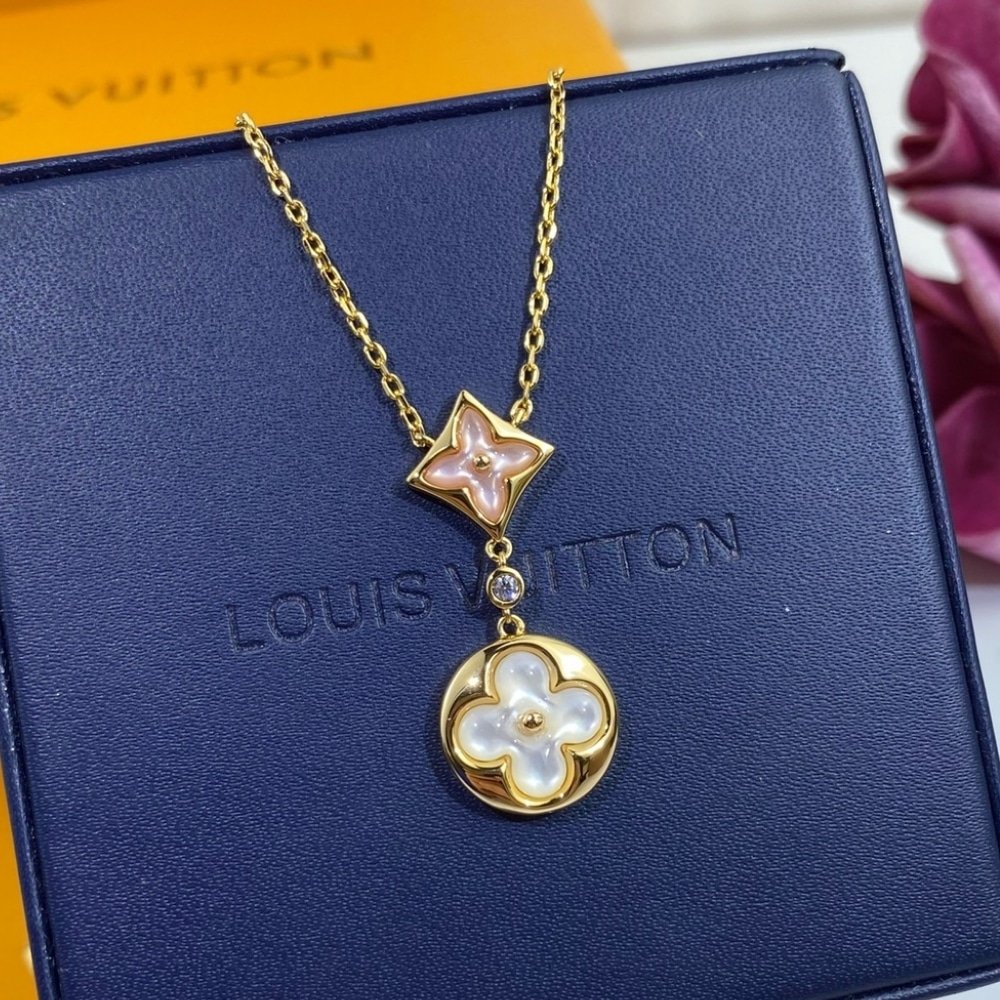 L0vis Vvtt0n Colour Blossom Necklace Gold Q94355