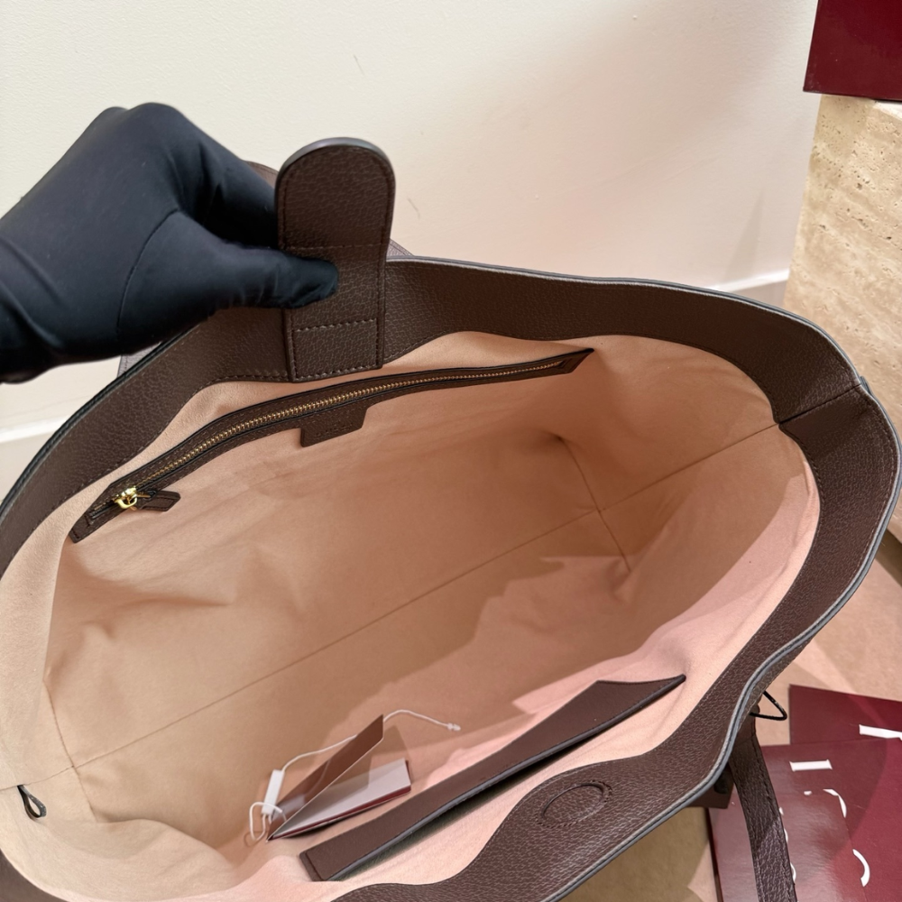 Gvc*1 Ophidia Medium Tote Beige And Dark Brown 36Cm 631685 96IWB 8745