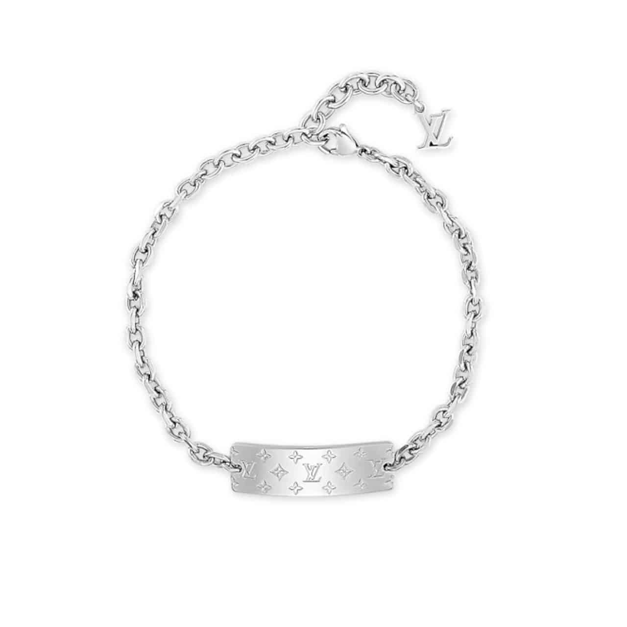 L0vis Vvtt0n Monogram Bold Bracelet Silver M00681