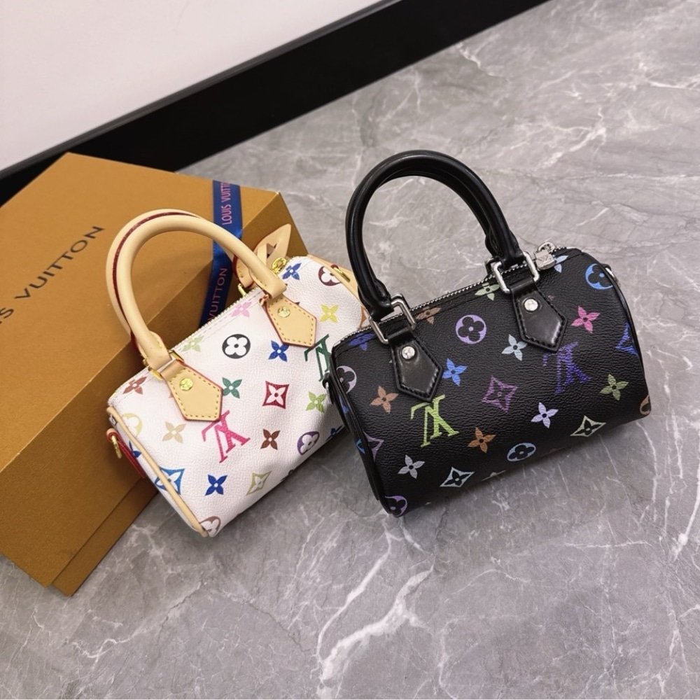 L0vis Vvtt0n X Takashi Murakami Nano Speedy Black Multicolored 16Cm M13406