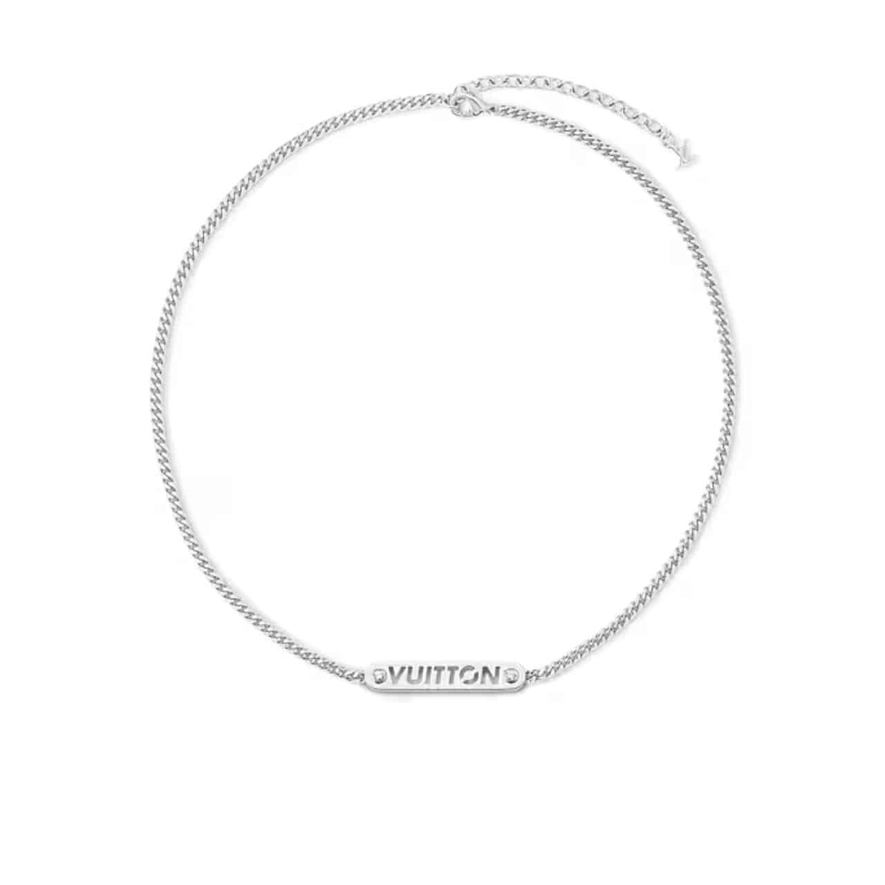 L0vis Vvtt0n Lv Id Necklace Silver M01154