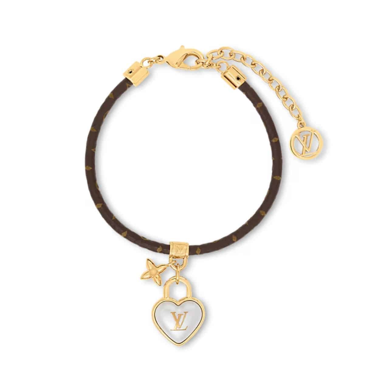 L0vis Vvtt0n Heart Padlock Bracelet M8413Z
