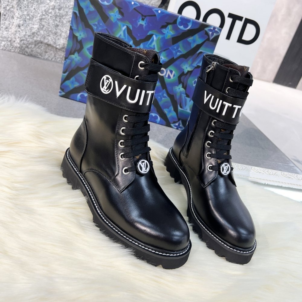 L0vis Vvtt0n Territory Flat Ranger Boots Black 1A9Hae