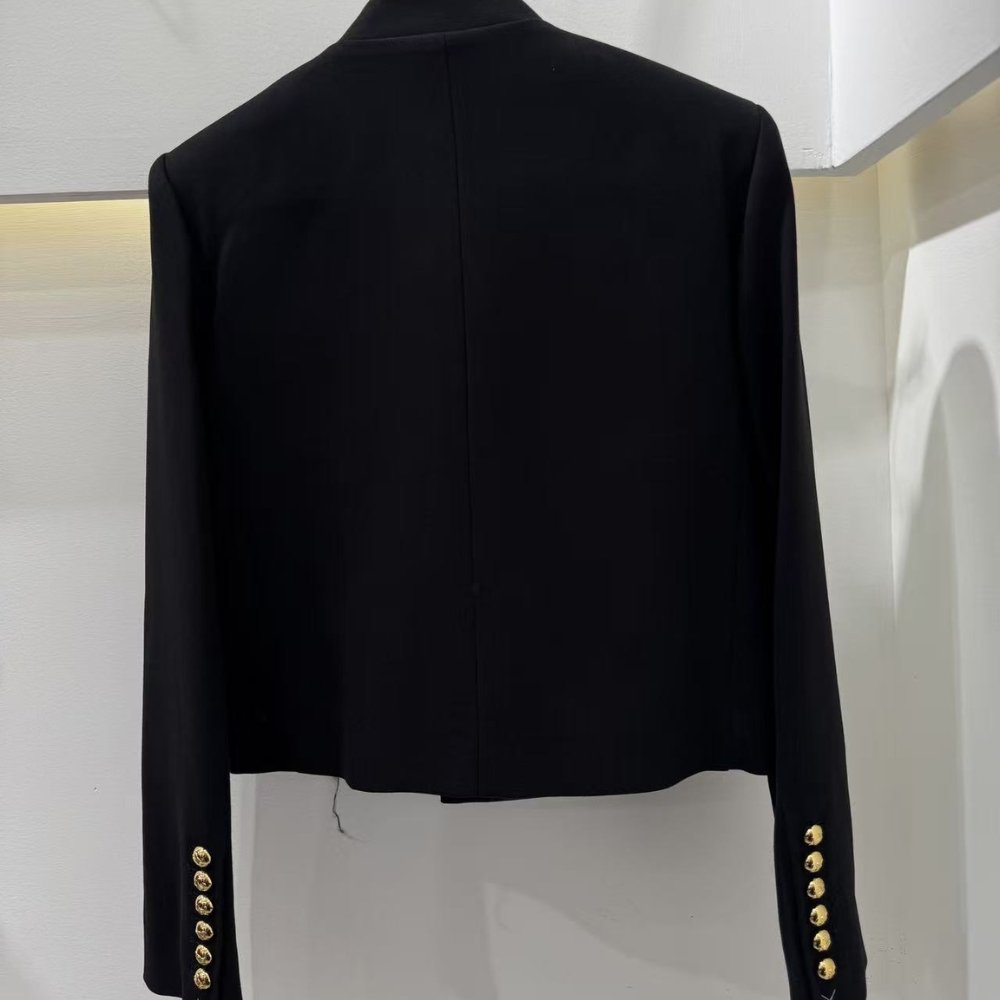 Ce1i*e Military Jacket In Diagonal Wool Black 2V34P092D 38No