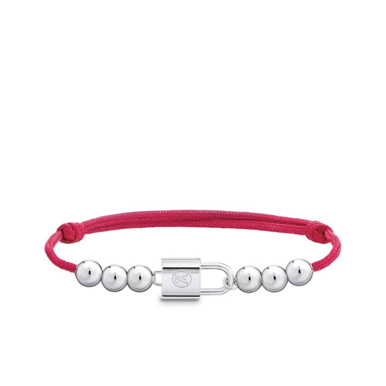L0vis Vvtt0n Silver Lockit Bracelet Red Q05784