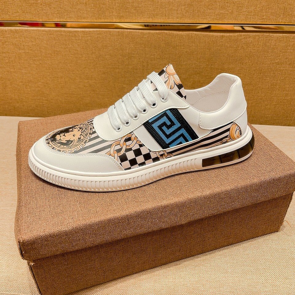 F**di Domino Fabric Low Sneakers Blue Ff