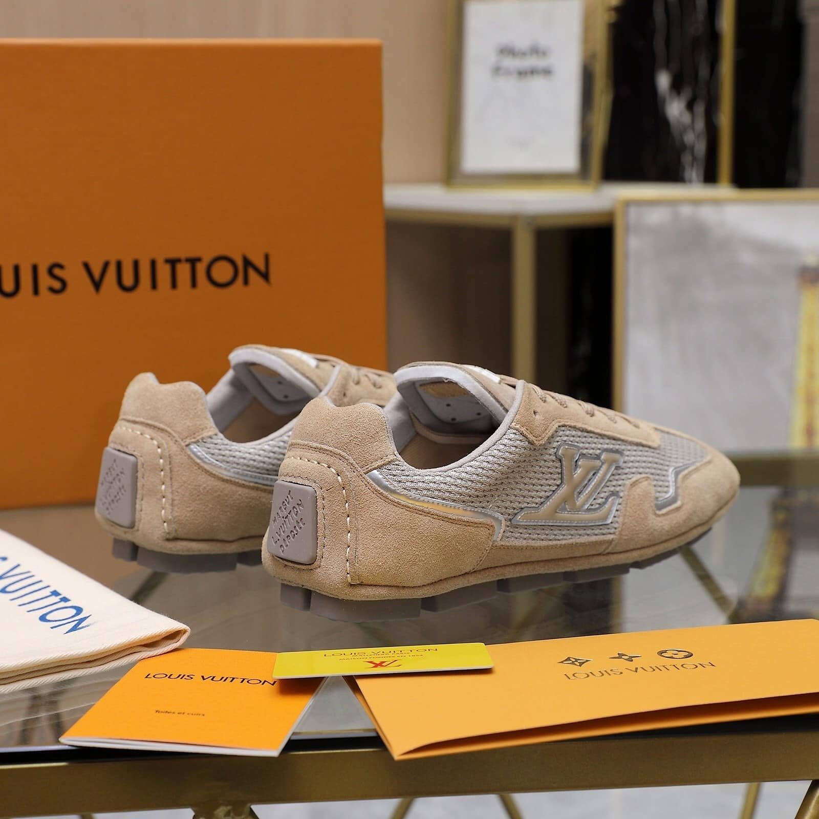 L0vis Vvtt0n Lv Rally Sneaker Beige 1Ahu04