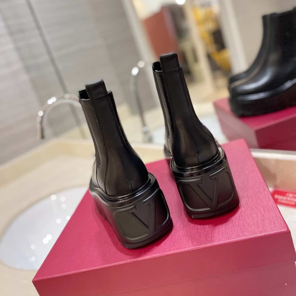 Va1e*ntin0 Garavani Uniqueform Ankle Boot Black Uw0S0Ap7Rbj 0No
