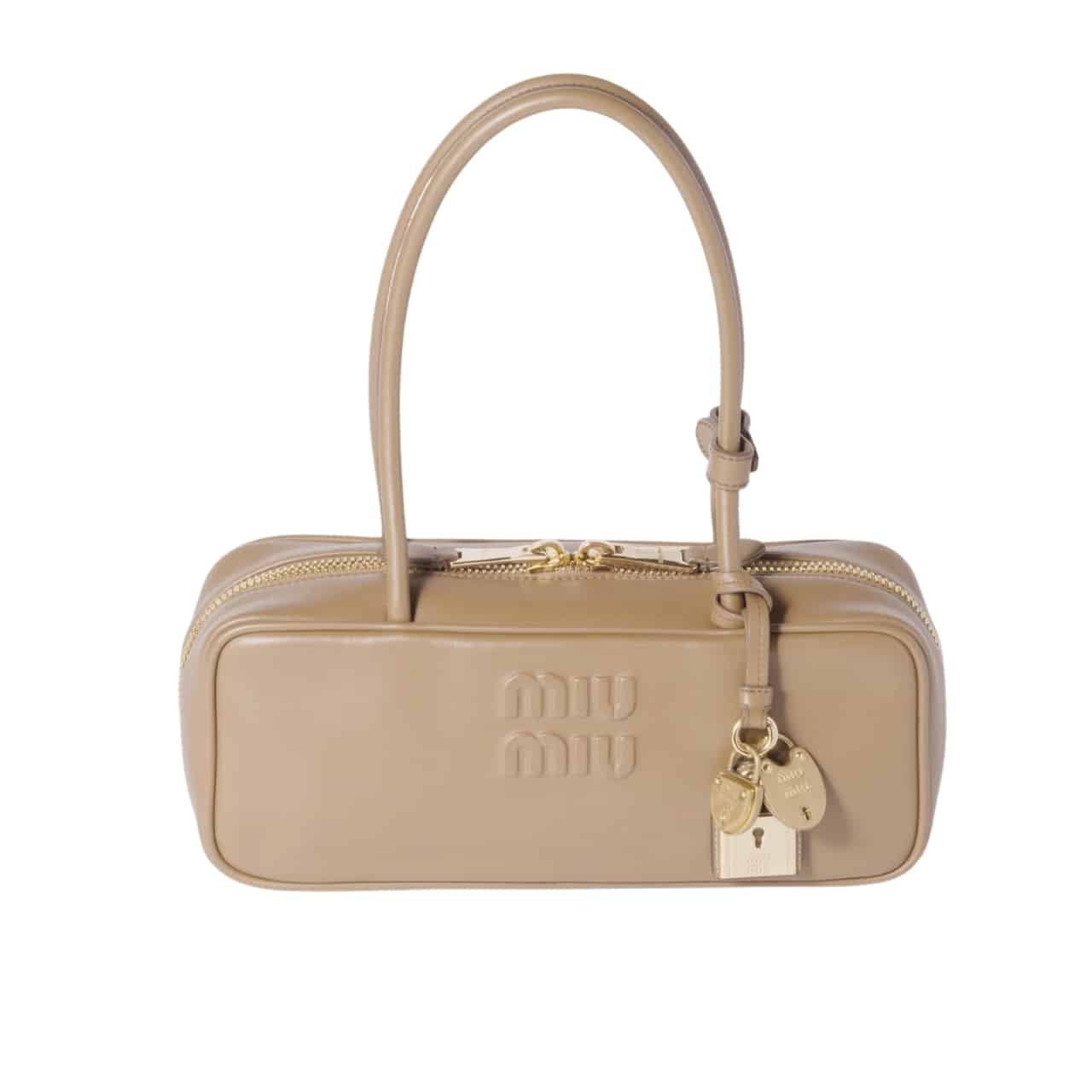 M1um1u Beau Bag Sand Beige 28Cm 5Bb173 2Crw F0036 V Otm