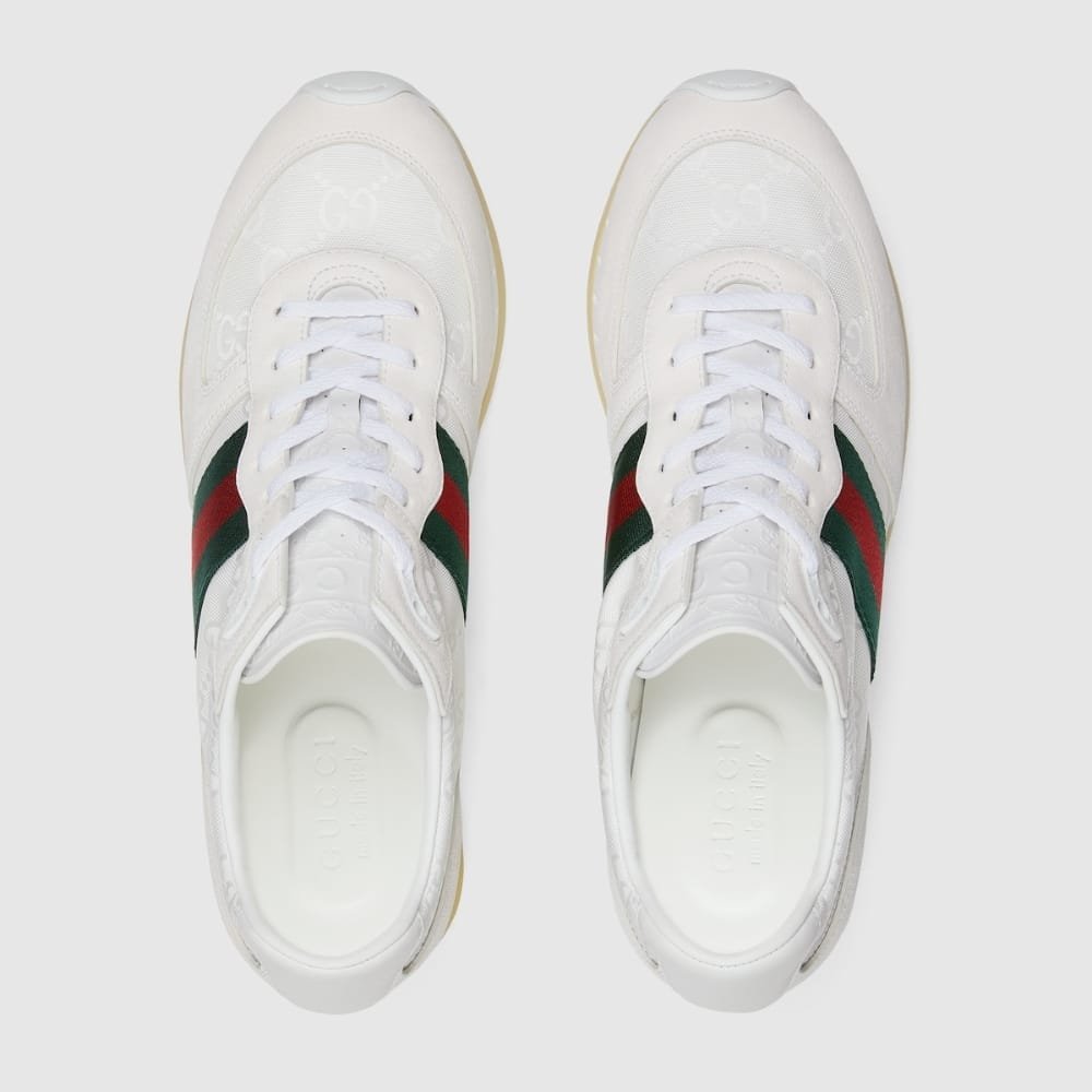 Gvc*1 Men’s Re Motion Sneaker White Original Gg Canvas 832461 Aaew3 9045