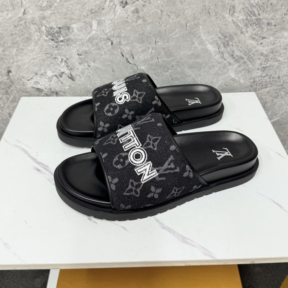 L0vis Vvtt0n Miami Mule Denim Black