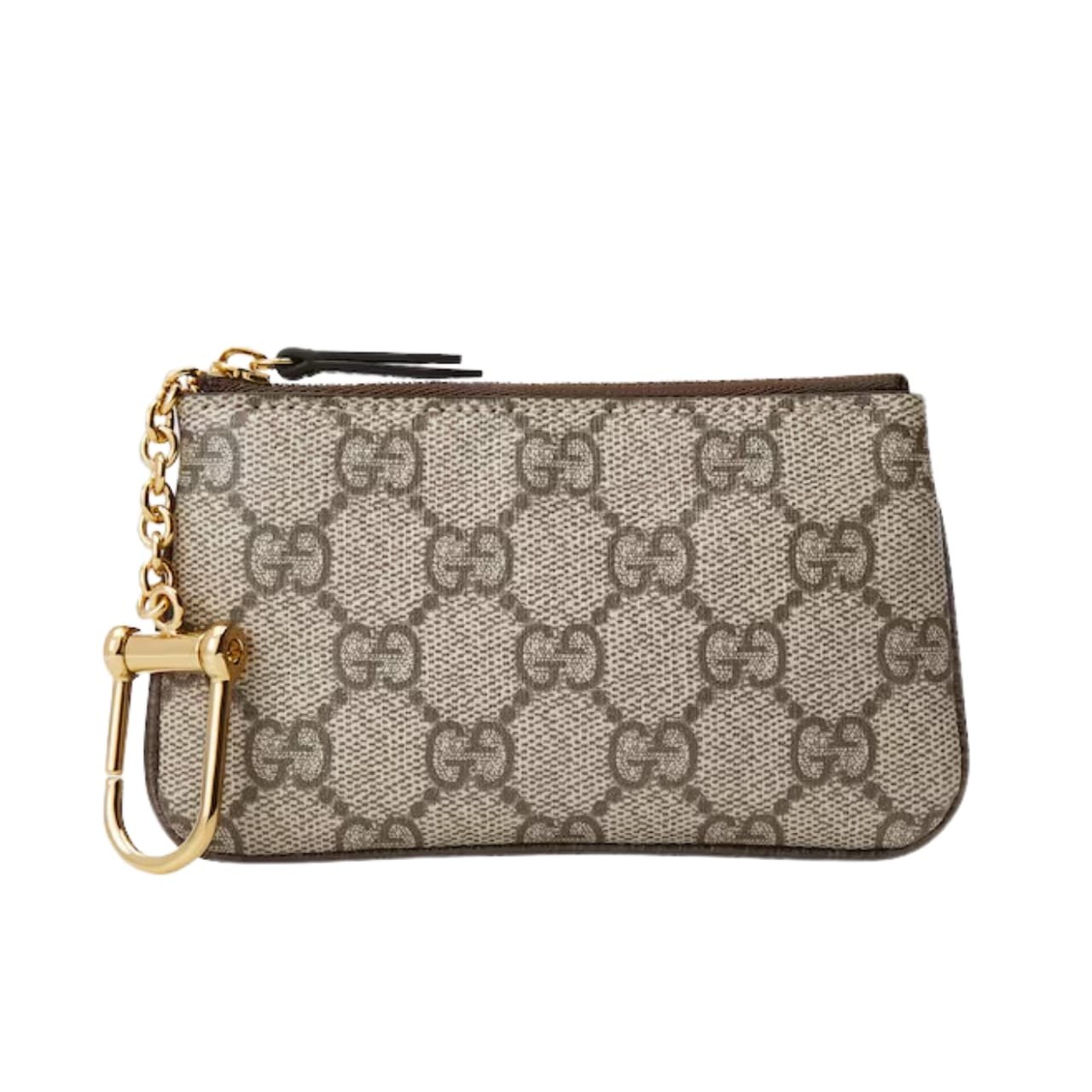 Gvc*1 Gg Svp*me Canvas Wallet Ophidia Key Case Beige And Ebony 12Cm