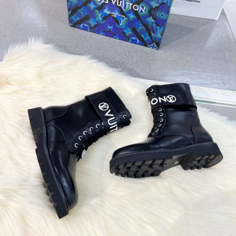 L0vis Vvtt0n Territory Flat Ranger Boots Black 1A9Hae