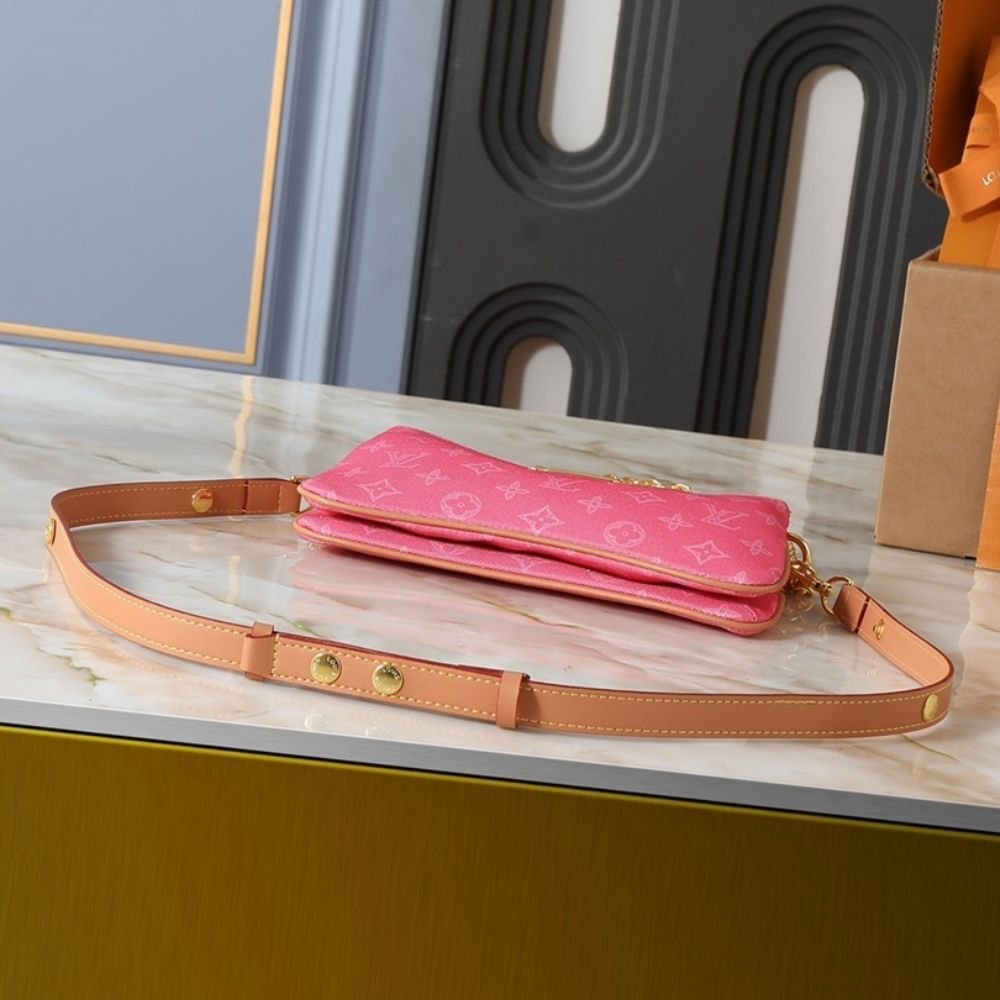 L0vis Vvtt0n Pochette Liv Rose Ruban 24Cm M27719
