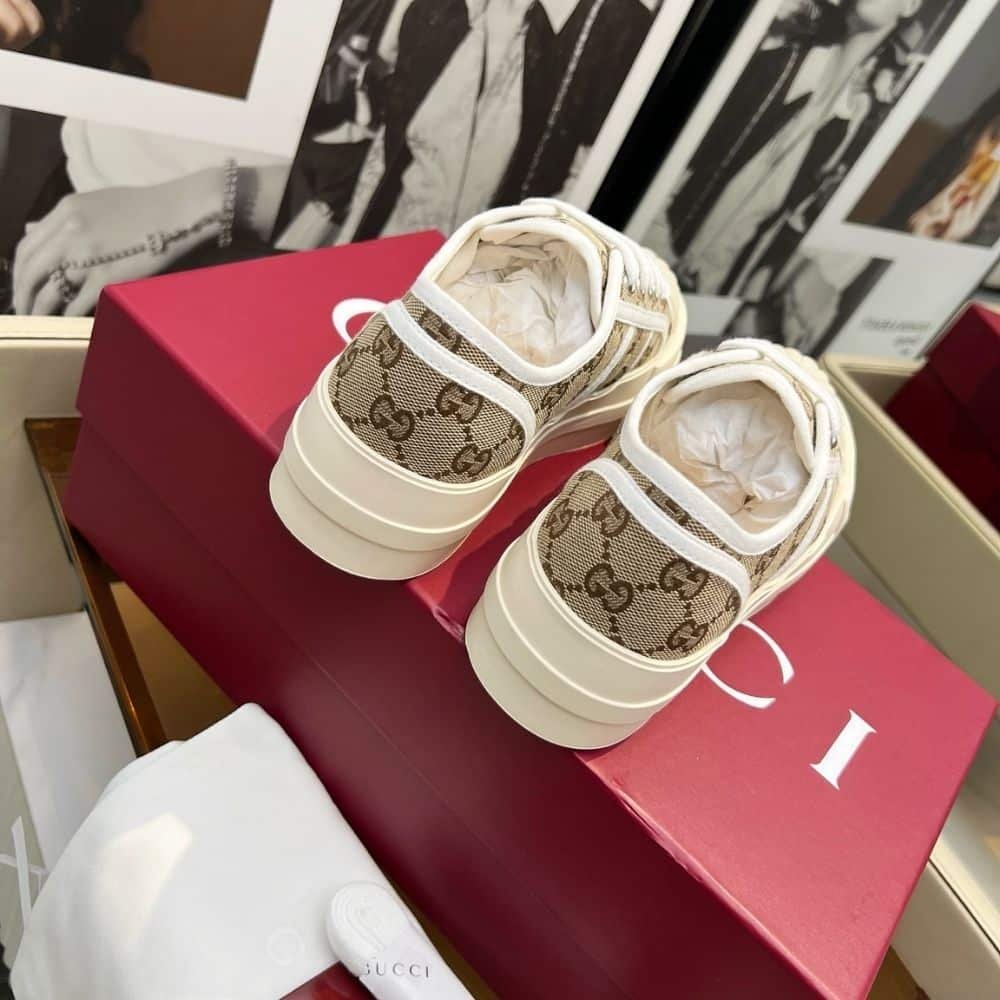 Gvc*1 Women Chunky Sneaker Beige And Brown 831825 20Q20 9745