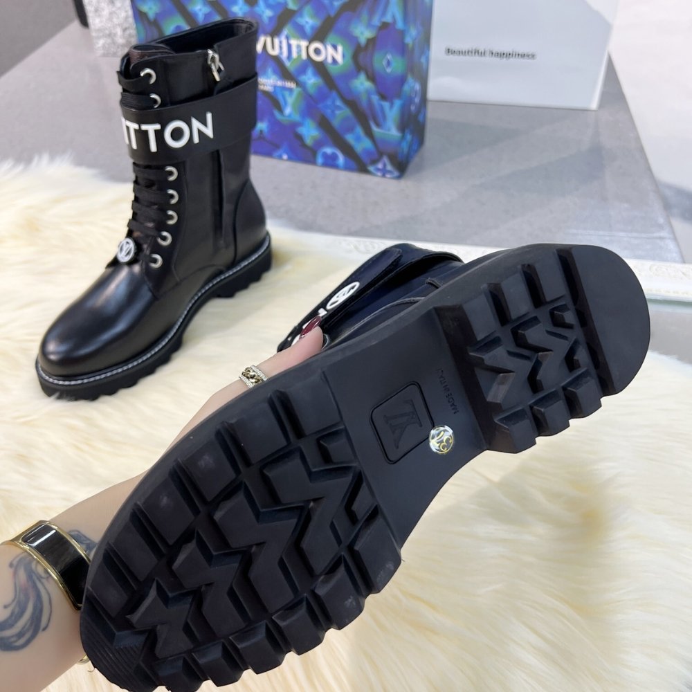 L0vis Vvtt0n Territory Flat Ranger Boots Black 1A9Hae