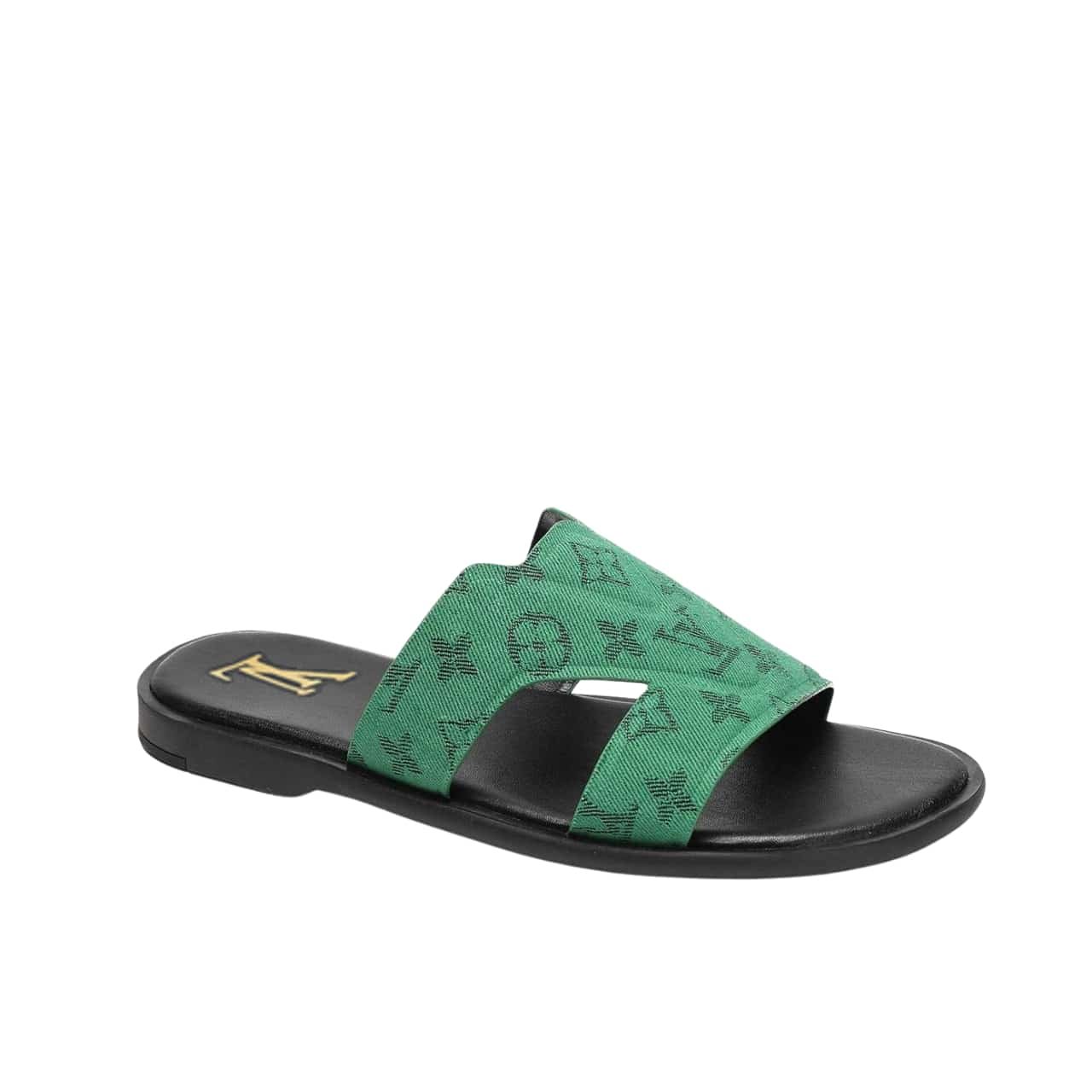 L0vis Vvtt0n Oasis Mule Monogram Denim Green
