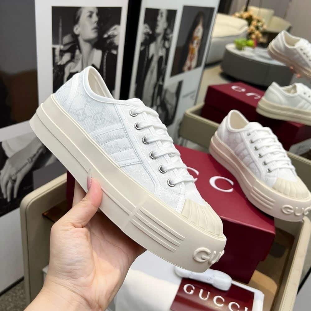 Gvc*1 Women Chunky Sneaker White 816879 Fabzz 9143