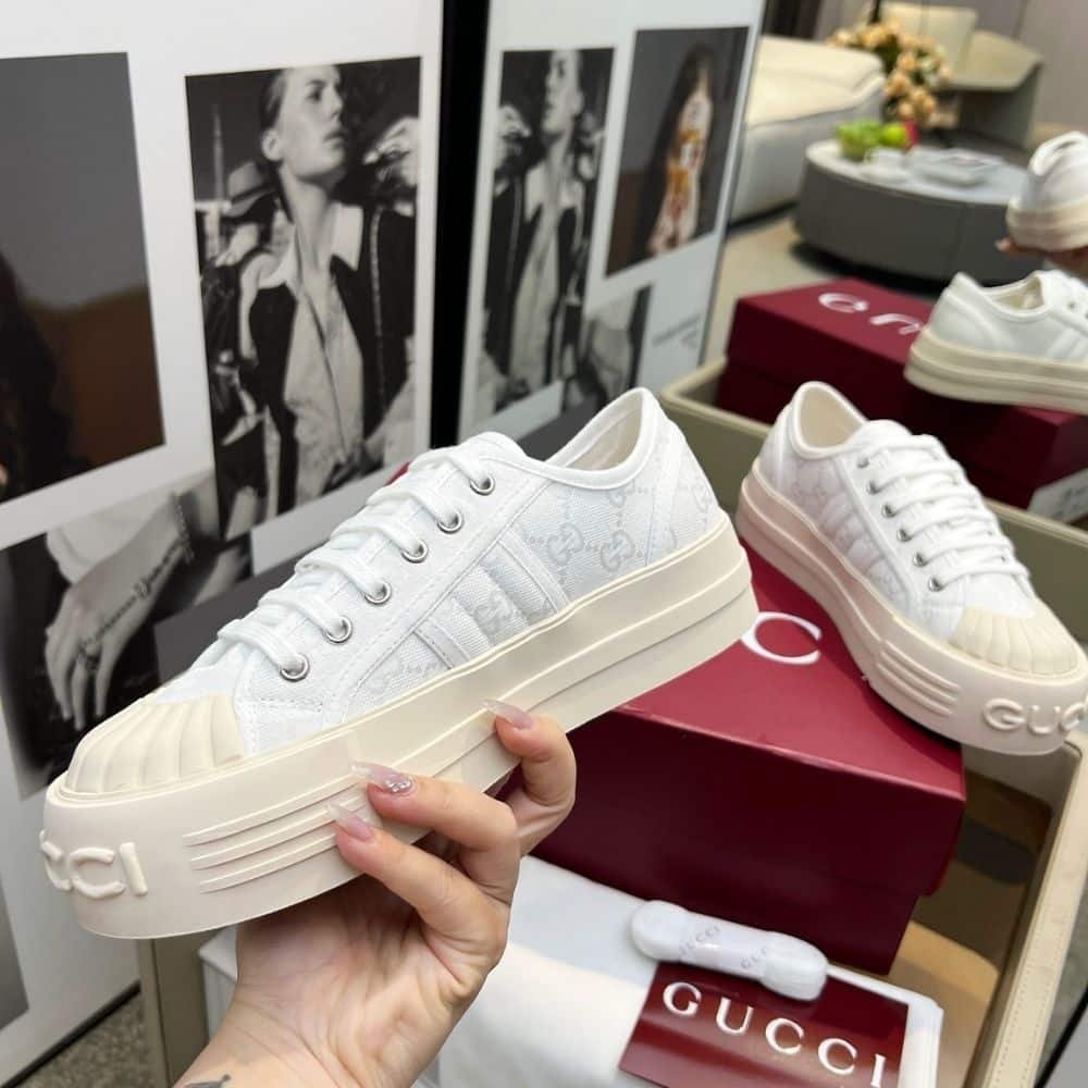 Gvc*1 Women Chunky Sneaker White 816879 Fabzz 9143