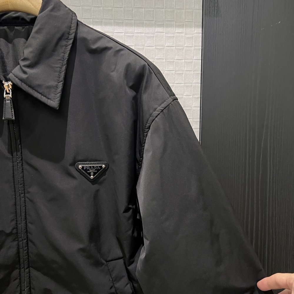 Pra*a Re Nylon Blouson Jacket Black 29C246 1Wq8 F0002 S Ooo